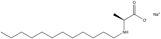 十二烷基丙氨酸钠, , 结构式
