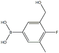4-氟-3-羟甲基-5-甲基苯硼酸 结构式