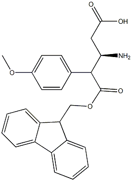 FMOC-R-3-氨基-4-(4-甲氧基苯基)-丁酸, , 结构式