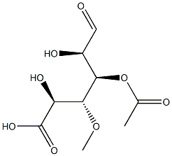 3-O-Acetyl-4-O-methyl-D-glucuronic acid Structure