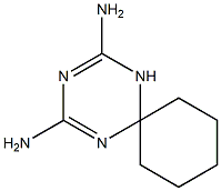 1,3,5-Triazaspiro[5.5]undeca-1,3-diene-2,4-diamine, 76766-46-6, 结构式