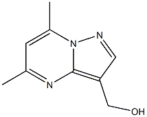 (5,7-Dimethyl-pyrazolo[1,5-a]pyrimidin-3-yl)-methanol 结构式