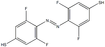 (E)-4,4'-(diazene-1,2-diyl)bis(3,5-difluorobenzenethiol) 结构式