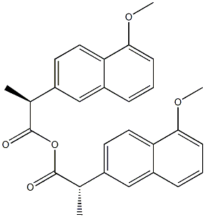 NAPROXEN 萘普生, , 结构式
