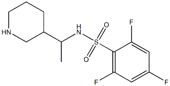 2,4,6-TRIFLUORO-N-[1-(PIPERIDIN-3-YL)ETHYL]BENZENE-1-SULFONAMIDE