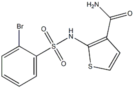 2-(2-BROMOBENZENESULFONAMIDO)THIOPHENE-3-CARBOXAMIDE