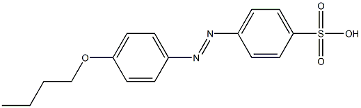 4-[(4-Butoxyphenyl)diazenyl]benzenesulfonic Acid Structure