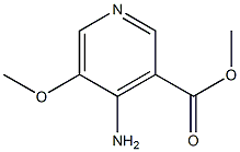 4-氨基-5-甲氧基吡啶-3-羧酸甲酯 结构式