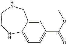 methyl 2,3,4,5-tetrahydro-1H-benzo[e][1,4]diazepine-7-carboxylate Struktur