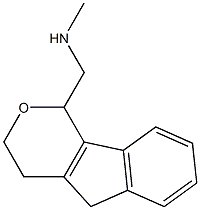 N-methyl(1,3,4,5-tetrahydroindeno[1,2-c]pyran-1-yl)methanamine Struktur