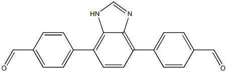 4,4'-(1H-benzo[d]imidazole-4,7-diyl)dibenzaldehyde Struktur