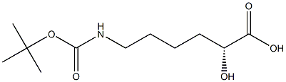(R)-6-(Boc-amino)-2-hydroxyhexanoic Acid, 2268819-82-3, 结构式