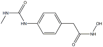 N-Hydroxy-2-(4-(3-methylureido)phenyl)acetamide Struktur