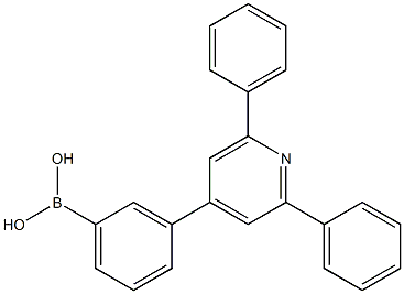 (3-(2,6-diphenylpyridin-4-yl)phenyl)boronic acid Struktur