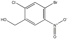 (4-Bromo-2-chloro-5-nitro-phenyl)-methanol Struktur