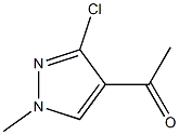 1-(3-Chloro-1-methyl-1H-pyrazol-4-yl)-ethanone Struktur