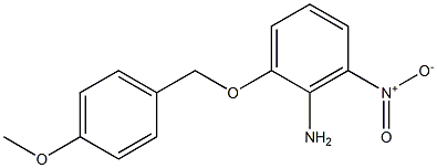 2-(4-Methoxy-benzyloxy)-6-nitro-phenylamine 结构式