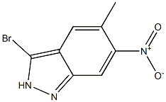 3-Bromo-5-methyl-6-nitro-2H-indazole Struktur