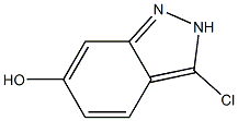 3-Chloro-2H-indazol-6-ol 结构式
