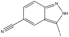 3-Iodo-2H-indazole-5-carbonitrile 结构式