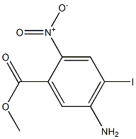 5-Amino-4-iodo-2-nitro-benzoic acid methyl ester Struktur