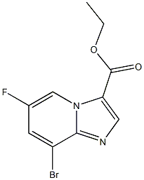 8-Bromo-6-fluoro-imidazo[1,2-a]pyridine-3-carboxylic acid ethyl ester Struktur