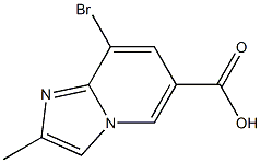 8-BROMO-2-METHYLIMIDAZO[1,2-A]PYRIDINE-6-CARBOXYLIC ACID Struktur