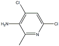 4,6-dichloro-2-methylpyridin-3-amine Struktur