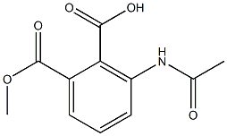 3-(Acetylamino)-1,2-benzenedicarboxylic Acid Methyl Ester Structure