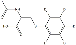 N-Acetyl-S-phenyl-d5-DL-cysteine 化学構造式