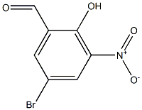 5-溴-2-羟基-3-硝基苯甲醛 结构式