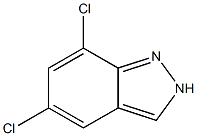 5,7-Dichloro-2H-indazole Struktur