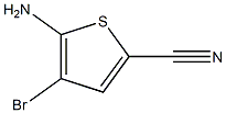 5-Amino-4-bromo-thiophene-2-carbonitrile Struktur