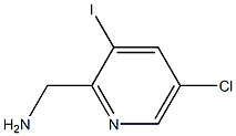 (5-Chloro-3-iodo-pyridin-2-yl)-methyl-amine,,结构式