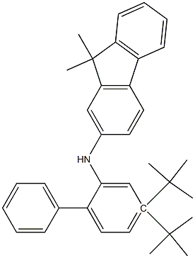 N-(4,4-di-tert-butyl biphenyl-2-yl) -9,9-dimethylfluorene-2-amine Struktur