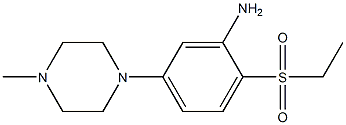2-(Ethylsulfonyl)-5-(4-methylpiperazin-1-yl)aniline,,结构式