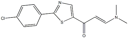 1-(2-(4-Chlorophenyl)thiazol-5-yl)-3-(dimethylamino)prop-2-en-1-one Structure