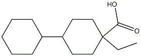 (1R,4R)-4-Ethyl-[1,1'-bi(cyclohexane)]-4-carboxylic acid Structure