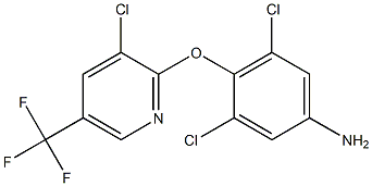 3,5-Dichloro-4-((3-chloro-5-(trifluoromethyl)pyridin-2-yl)oxy)aniline Structure