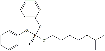 磷酸二苯基异辛酯, , 结构式