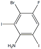 3-Bromo-4-fluoro-2,6-diiodo-phenylamine