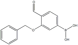 (3-(苄氧基)-4-甲酰苯基)硼酸 结构式