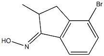 N-[(1E)-4-BROMO-2-METHYL-2,3-DIHYDRO-1H-INDEN-1-YLIDENE]HYDROXYLAMINE, , 结构式