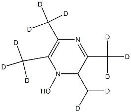 (3,5,6-三甲基吡嗪-2-基)甲醇 D11,,结构式