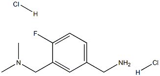 {3-[(二甲氨基)甲基]-4-氟苯基}甲胺二盐酸 结构式