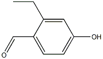 2-乙基-4-羟基苯甲醛, , 结构式