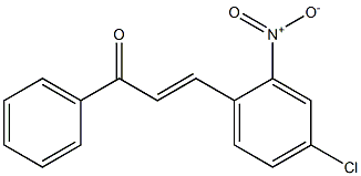 2-ニトロ-4′-クロロカルコン 化学構造式