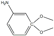 3,3-dimethoxyaniline 化学構造式