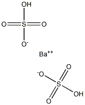 Barium bisulfate Struktur