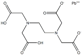 Lead(II) dihydrogen EDTA Structure